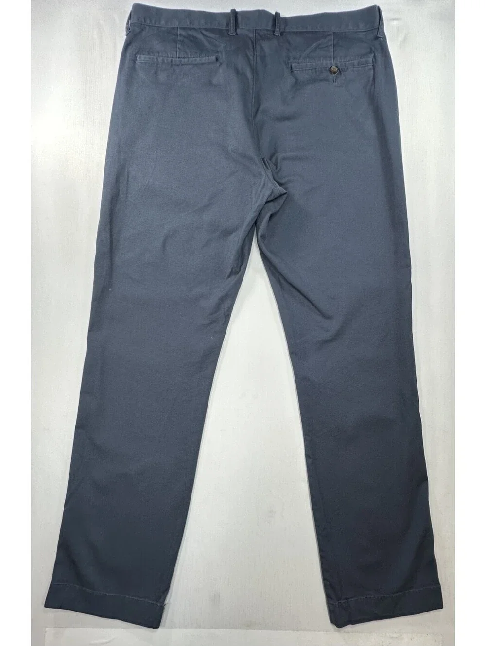 J Crew Flex Straight Fit Flat Front Chinos Blue Mens 35/32
